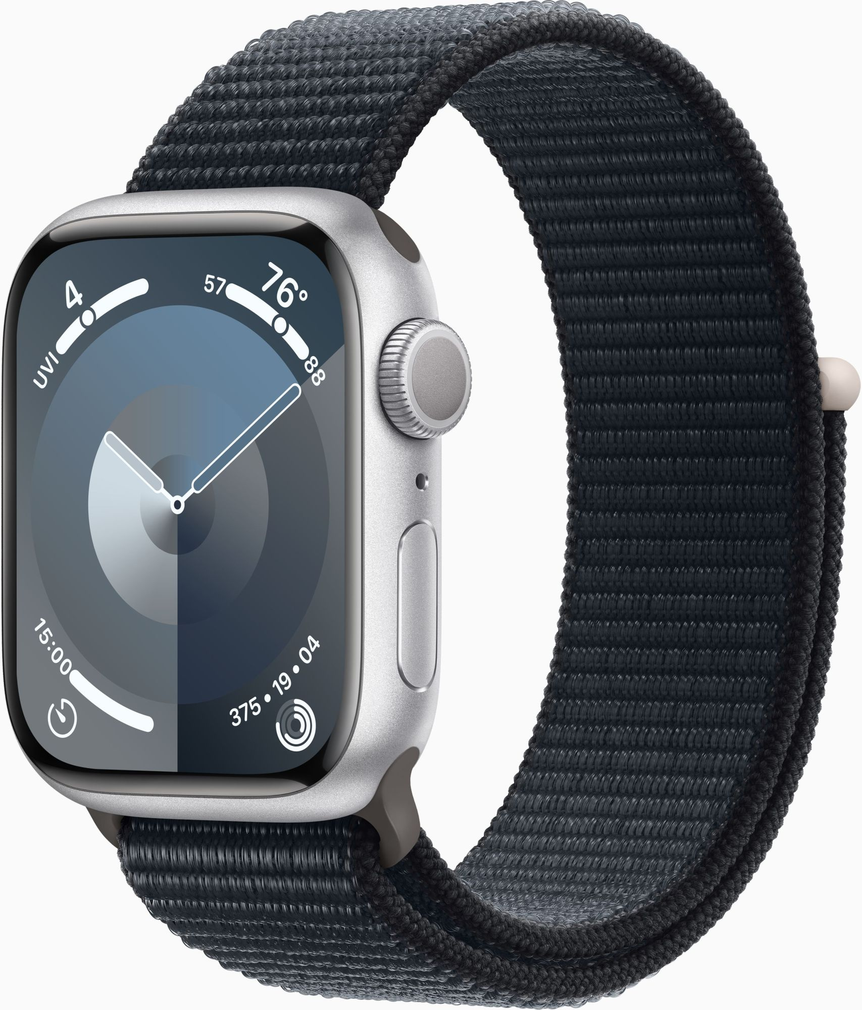 Умные часы Apple Watch Series 9 45 мм Aluminium Case Sport Loop Silver MR9R3