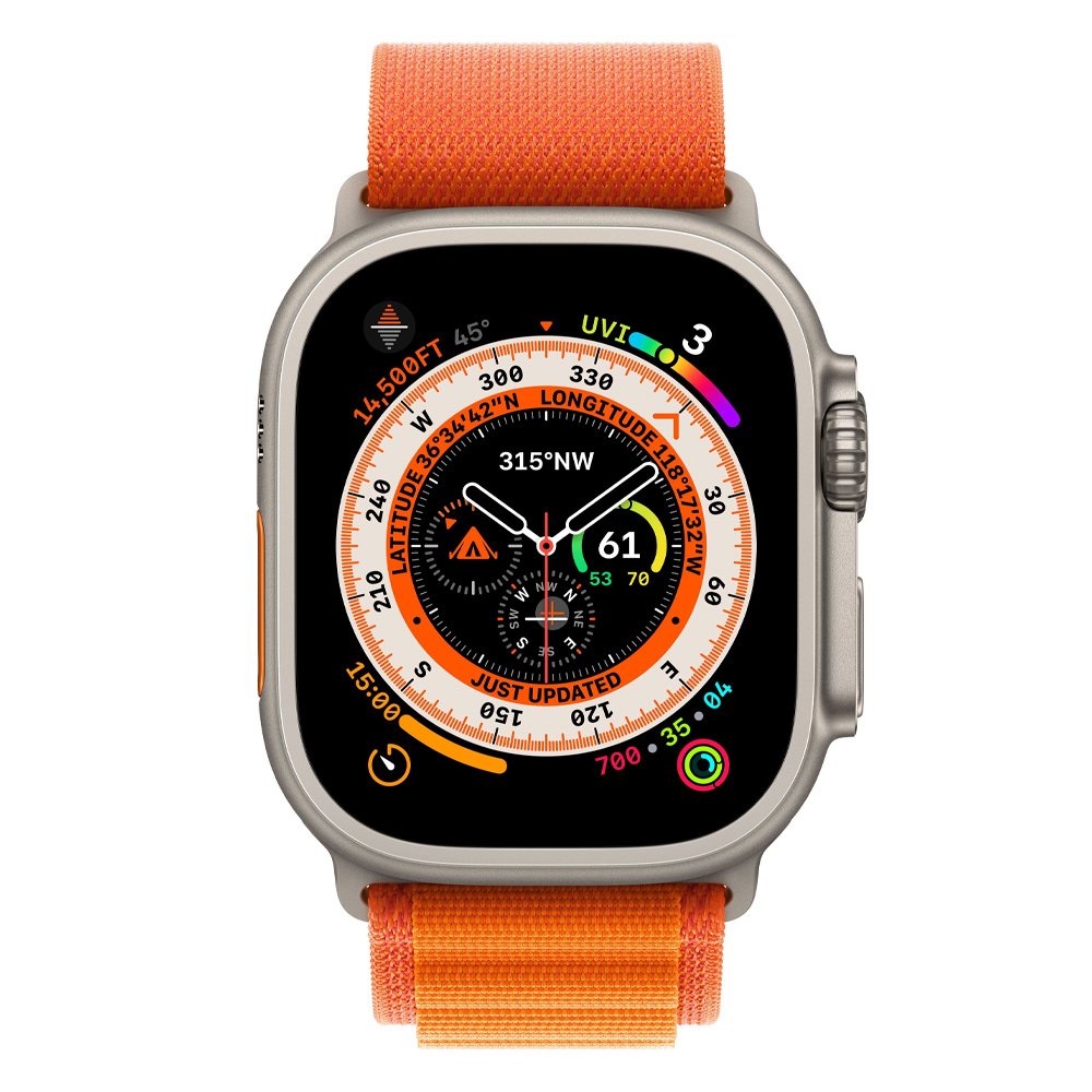 Умные смарт часы Умные часы Apple Watch Ultra GPS+Cellular 49mm Titanium  Case with Orange Alpine Loop S купить в Москве. Цена 76480 руб. Sibdroid