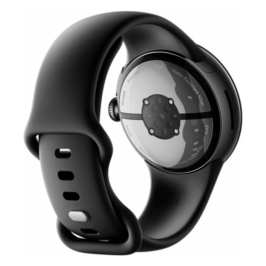 Умные часы Google Pixel Watch 2 WiFi + LTE Matte Black Aluminum Case / Obsidian Active Band Черные