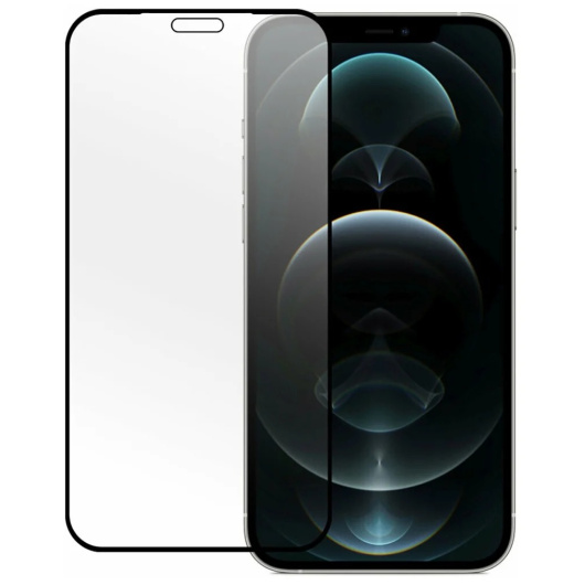 Защитное стекло Big R + карбон на заднюю панель для Apple iPhone 12/12 Pro 