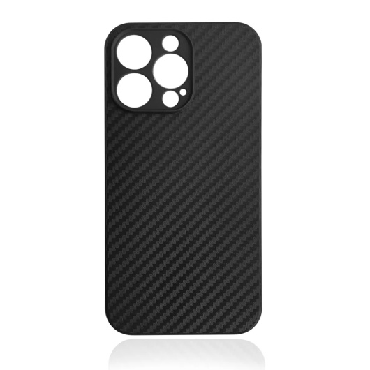 Силиконовый чехол Air Carbon для iPhone 13 Pro Мах Черный 