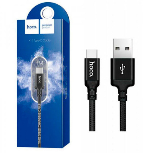 Кабель Hoco X14 Times Speed USB-Lighting Черный 1м