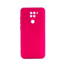 Силиконовый чехол Silicone Сover для Xiaomi Redmi Note 9 Ярко-розовый