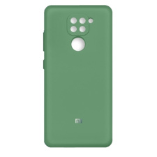 Силиконовый чехол Silicone Сover для Xiaomi Redmi Note 9 Зеленый