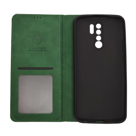 Чехол-книжка Monarch для Xiaomi Redmi 9 Зеленый
