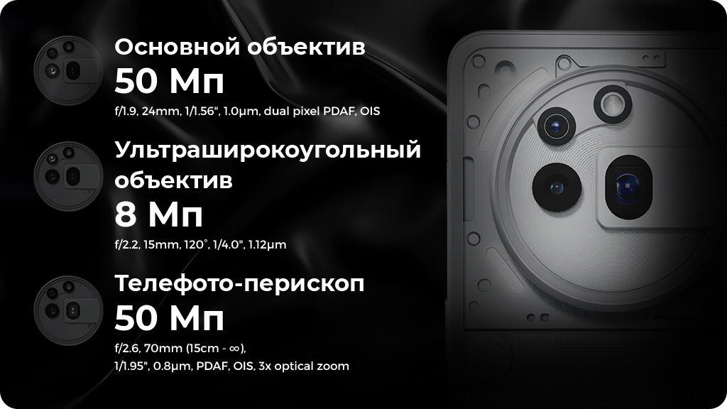 Nothing Phone (3a) Pro 12/256 ГБ, серый