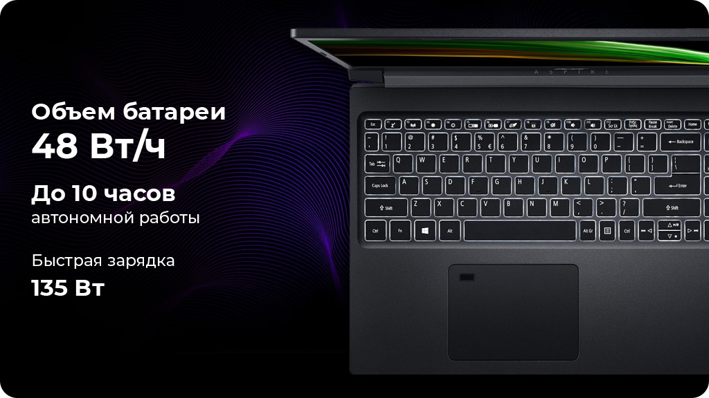 Ноутбук Acer Aspire 7 A715-42G/AMD RYZEN 5 5500U/16GB/512GB SSD/15.6" FHD IPS/NVDA GEF GTX 1650