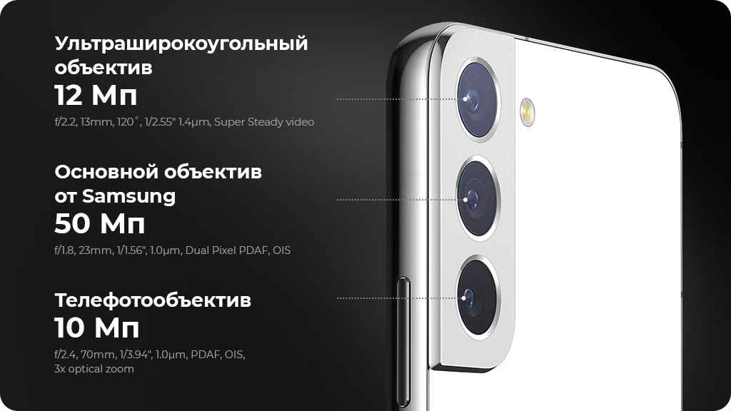 Samsung Galaxy S22 5G 8/256GB Розовый (Snapdragon 8 Gen1, Global Version)